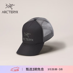 ARC'TERYX 始祖鸟 ARC’TERYX始祖鸟 BIRD WORD TRUCKER CURVED 休闲 男女同款 弯檐帽 Black/Graphite/黑色/灰黑色