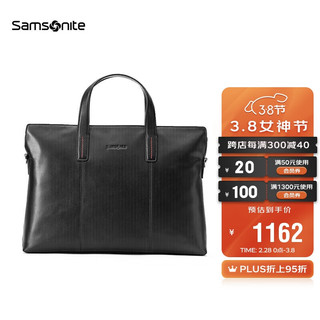 Samsonite 新秀丽 CATER系列 男士公文包 TK9*09001 黑色 中号