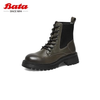 Bata 拔佳 女士英伦机车马丁靴