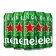  Heineken 喜力 啤酒经典黄啤听装 500mL*6罐　