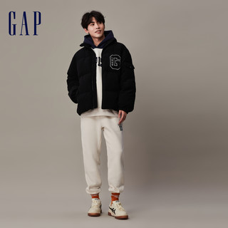 Gap 盖璞 男女装秋季2023LOGO远红外发热保暖灯芯绒羽绒夹克720815