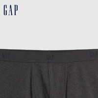 Gap 盖璞 男装弹力松紧腰平角裤纯色透气内裤四角裤492664