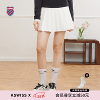盖世威（K·SWISS）女半身裙24春季针织半身裙女百搭休闲时尚轻奢短裙199935 115芡实白 XL