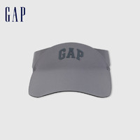 Gap男童2024春季遮阳防晒logo空顶太阳帽儿童装多巴胺429349 灰色 ONESIZE