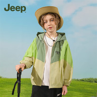 Jeep吉普童装户外时尚儿童轻薄风衣春季2024新款百搭休闲运动上衣 
