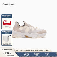 卡尔文·克莱恩 Calvin Klein Jeans24春夏男士舒适拼接简约休闲登山运动老爹鞋YM00962 0GD-牛乳白 43