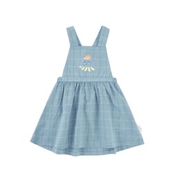 Purcotton 全棉时代 夏季0-3岁女宝宝双层纱布背带裙