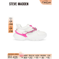 史蒂夫·马登 STEVE MADDEN 思美登2023厚底链条休闲运动老爹鞋女 VIBRATTO 白色 38