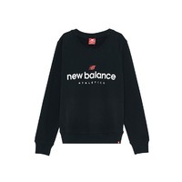 限尺码：new balance NB正品奥莱女士套头衫长袖秋冬季圆领印花时尚简约logo卫衣