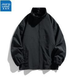 jeanswest真维斯夹克男士春秋款休闲外套上衣宽松运动夹克衫男潮流