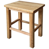 纳仕德 DMQ0300 实木凳子换鞋凳小板凳简约中式加厚方凳 加粗方凳45CM高