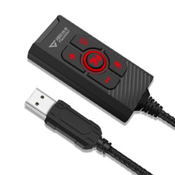 FlashGet 网际快车 吃鸡声卡电脑专用游戏电竞7.1声卡台式机笔记本外接USB外置耳