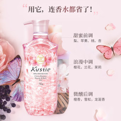 kustie蔻斯汀樱花沐浴露720g礼品48g浴球1个