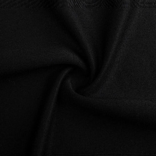 Karl Lagerfeld卡尔拉格斐轻奢老佛爷男装 2024春夏款KL钉珠休闲 短袖T恤 黑色 50
