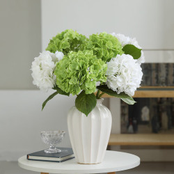 京东鲜花手感保湿绣球花仿真3d打印新年高档客厅餐桌摆花装饰假花拍照