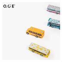 OCE 家品合金回力巴士套装中性拼装玩具男孩女孩礼物益智玩具
