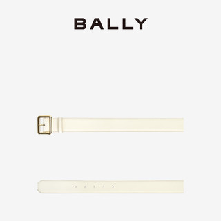 BALLY/巴利女士米白色皮革腰带6230077 米白色 75