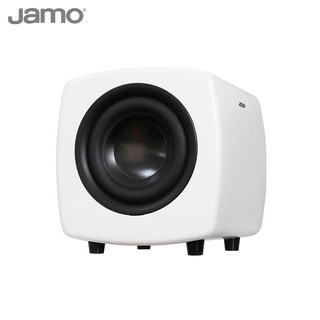 尊宝（JAMO）CUBE SUB音响 音箱 有源低音炮 HIFI高保真时尚重低音音响 6.5英寸炮 磨砂白