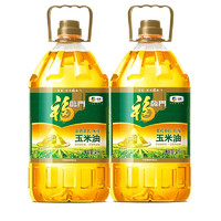福临门 黄金产地非转压榨玉米油4L/桶*2家用食用油中粮出品