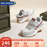 DR.KONG 江博士 DR·KONG）学步鞋运动鞋 秋季男女童简约拼色儿童鞋B14233W020白/灰 25