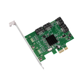 乐扩 SATA3扩展卡PCIE转4口SATA3.0硬盘转接卡