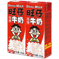 Want Want 旺旺 WANT-WANT/旺旺旺旺香蕉牛奶190Ml*6盒新日期学生儿童牛奶复原乳
