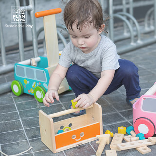 PlanToysPlanToy5540创意螺母工具箱3-6周岁男女孩宝宝儿童木制玩具