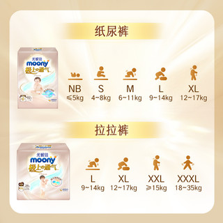 88VIP：moony 极上通气 纸尿裤 NB60/S56片