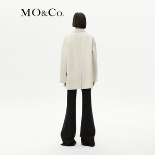 MO&Co. 摩安珂 2023冬宽松双面呢大衣外套MBC4COT040 米白色 M/165