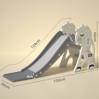 宾美宾美儿童1-3岁室内滑滑梯玩具室内小型游乐场可折叠滑梯
