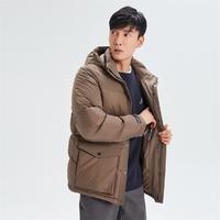 NAUTICA 诺帝卡 男装冬季保暖防风防轻泼水白鸭绒连帽羽绒服JO0403