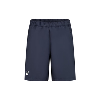 亚瑟士ASICS运动短裤男子9英寸网球短裤舒适透气运动裤 2041A261-400 深蓝色 XS