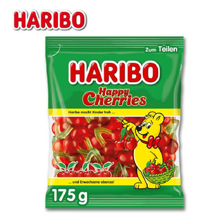 HARIBO   哈瑞宝橡皮糖 qq糖果混合水果软糖儿童零食 开心樱桃175g