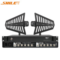 狮乐（SHILE）信号放大器专业无线话筒天线接收增幅强接收远距离舞台校园麦克风信号增强SH-101