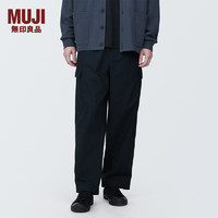 无印良品 MUJI 男式 棉 轻便工装裤 男士裤子男款 工装裤 AE0XOA4S 黑色 XS(160/68A)