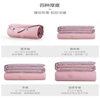 SOMERELLE 安睡宝 纤维被芯夏春秋冬被 被芯 香芋紫-立体银边 200X230cm