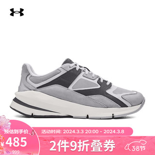 安德玛 UNDERARMOUR）Forge 96'明星同款'男女运动休闲鞋老爹鞋3027718 灰色106 36