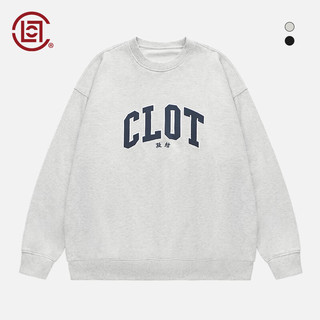 CLOT CLOTTEE by CLOT字母LOGO圆领卫衣 陈冠希主理 浅灰色 00L