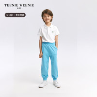 Teenie Weenie Kids小熊童装24春夏男女童凉感束脚运动卫裤 中灰色 120cm