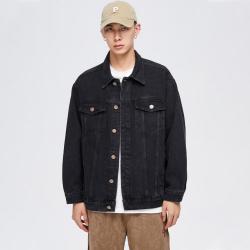 jeanswest真维斯牛仔外套男款2024年春秋季显瘦时尚开衫休闲夹克百搭