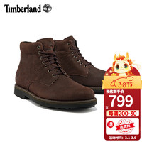 Timberland添柏岚男鞋休闲鞋秋冬户外徒步登山鞋防水皮革工装靴A27YM A27YMV13/深棕色-侧边拉链 41.5