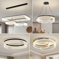 灯宴吊灯客厅灯2024年轻奢大气主灯客厅大灯简约现代北欧灯具套餐 套餐7 两室两厅/无极三色+遥控