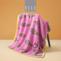 ELLE DECO龙年限定款半边绒毯办公室宿舍沙发午睡加厚毛毯子 龙咚个锵-