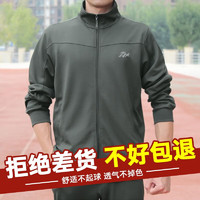 迷彩故事新式长袖冬季体能服套装男女款户外运动服冬季加绒长袖体能服套装 灰绿色体能服套餐 175/88尺码偏小拍大一码