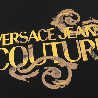 范思哲Versace Jeans Couture男装24春夏男士印花圆领短袖T恤 黑色 XL XL(190/100B) BLACK-G89黑色