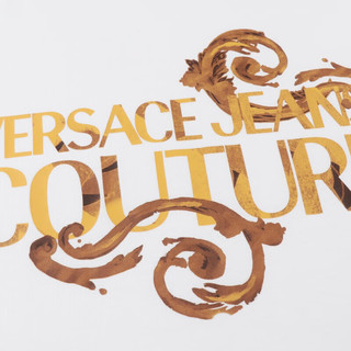 范思哲Versace Jeans Couture男装24春夏男士印花圆领短袖T恤 白色 M M(180/92A) WHITE-G03白色