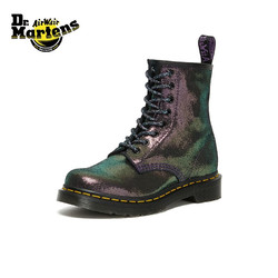 Dr.Martens 马汀博士 断码：Dr.Martens 马丁（DR.MARTENS）1460 经典简约流行幻彩时尚拼色女款8孔马丁靴 紫/金色 36