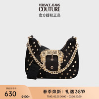 VERSACE 范思哲 Jeans Couture女士铆钉装饰腋下包 黑色 礼物