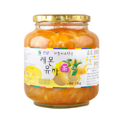 全南 韩国原装进口全南 蜂蜜柠檬柚子茶1kg水果茶果酱冲饮饮品配麦片