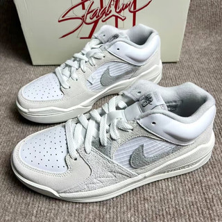 耐克（NIKE）男鞋 24春季JORDAN STADIUM 90篮球运动鞋休闲鞋板鞋 DX4397-100/白灰 42.5/270/9